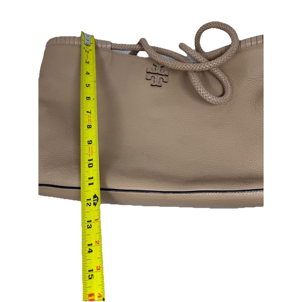 NEW TORY BURCH LEATHER TAYLOR TOTE DEVON SAND NEW WITH TAGS - Picture 10 of 11